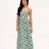 Mandibreeze Antoniette dress green print