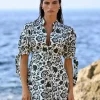 Mandibreeze Harmonia dress green print