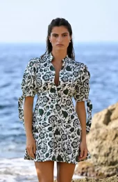 Mandibreeze Harmonia dress green print