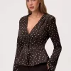 Adoore Marmo Blouse Micro Dots Espresso