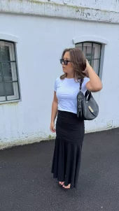 Adoore Arenzano Midi Skirt, Sort