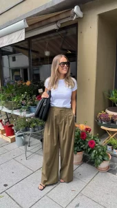 Gestuz Olivia HW Pants, Olive