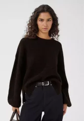 Gestuz Alpha slit pullover brun