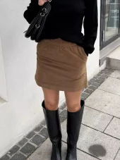 Levete Tori 2 skjørt cord camel