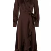 Love lolina Iza midi dress espresso brun