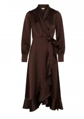 Love lolina Iza midi dress espresso brun