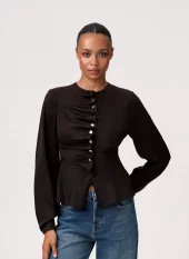 Adoore Arolla blouse cream og brun