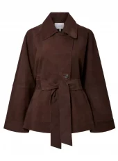 Yas Runa ls suede kimono jacket