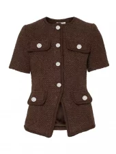 Love Lolina Abbot Top Kaki og espresso brun