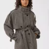 Gestuz Avic midi HT jacket brown/green houn