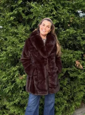 Noma London fuskepels jakke mink m/ leo