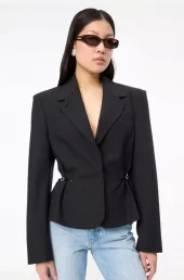 Rotate kort blazer sort