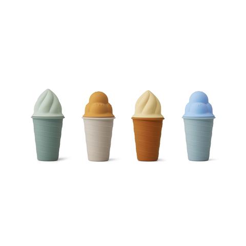 LIEWOOD Bay ice cream toy 4-pack blue mix