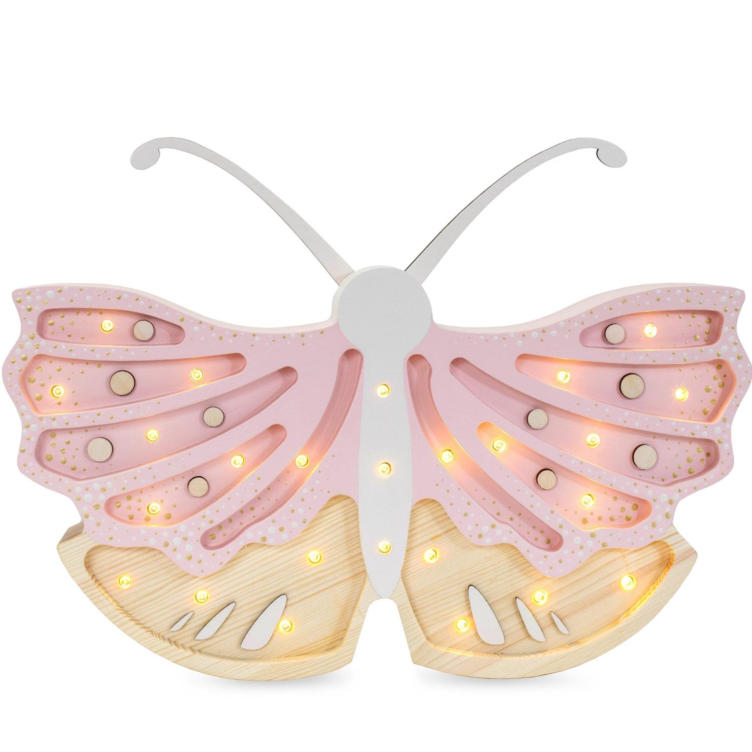 LITTLE LIGHTS lampe Butterfly/Strawberry cream