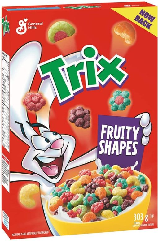 Trix fruity shapes cereal 303g