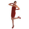 Red flapper dress M