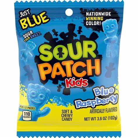 Sour patch kids blue raspberry 102g