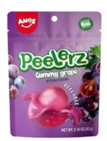 AMOS PEELERZ GUMMY GRAPE 170g