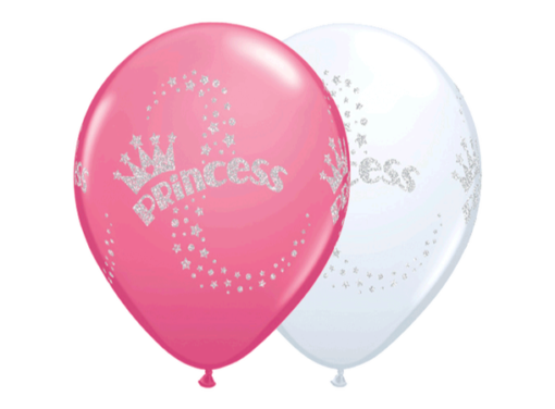 Glitter princess ballonger 7pk