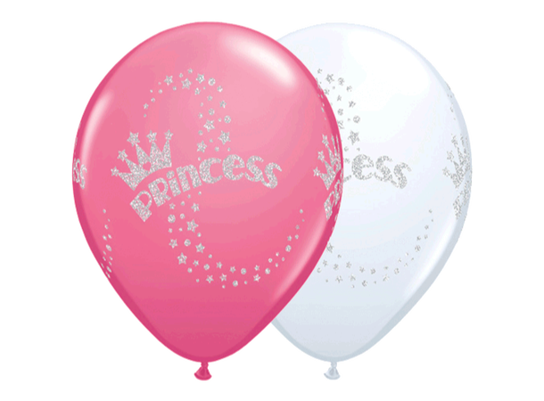 Glitter princess ballonger 7pk