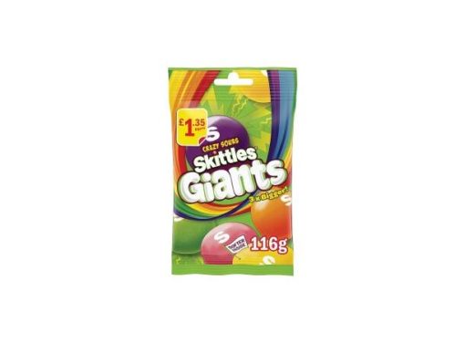 Skittles Giants Sour Sweets