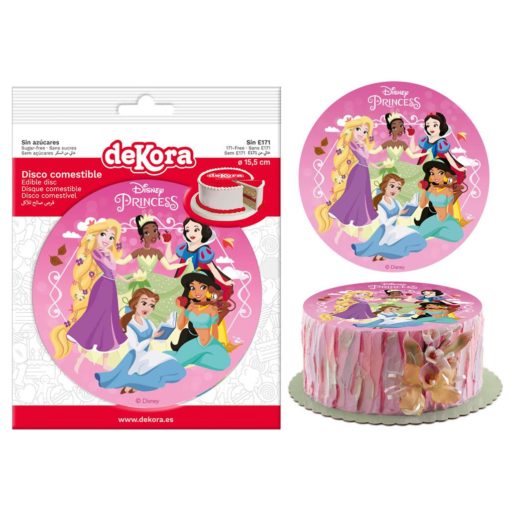 Disney prinsesse spiselig kakeskilt 15,5 cm