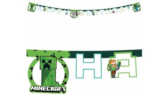 Minecraft paper letterbanner 2m