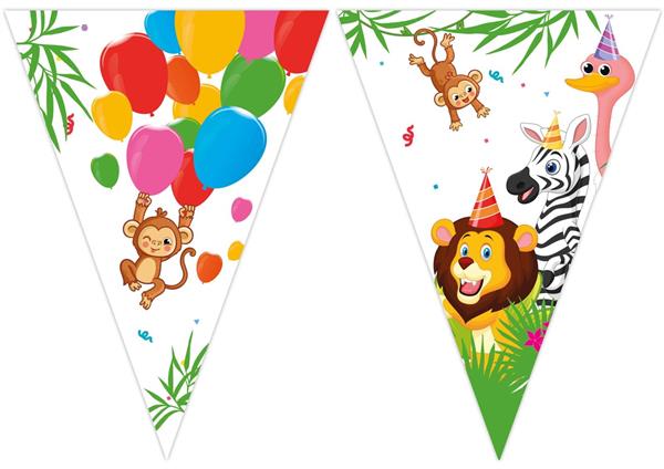 Jungle balloons flaggbanner 2,3m