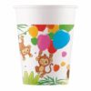 Jungle balloons pappkopper 8pk