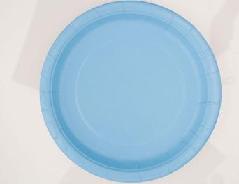 Pappfat lyseblå 8pk 18cm