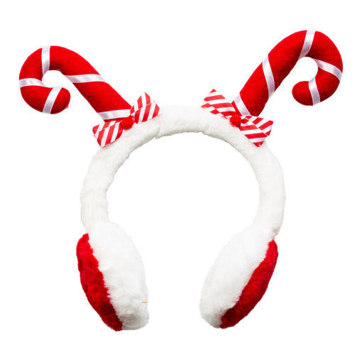 Earmuff with candy canes