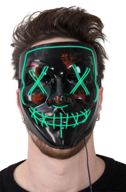 LED-maske horror green