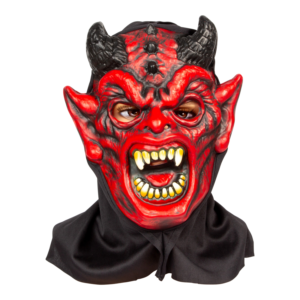 Silikonmaske red devil