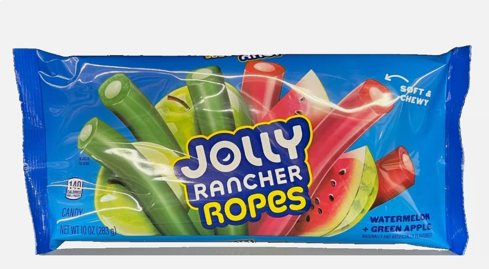 JoLLY RANCHER ROPES WATERMELON+GREEN APPLE