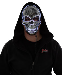 LED-maske skull white