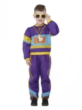 80s relax costume str.M 7-9 år
