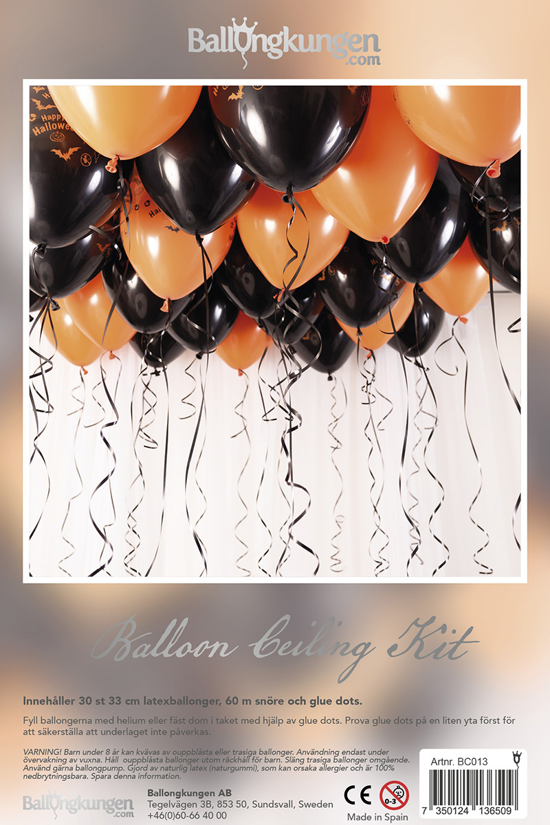Balloon ceiling kit Halloween