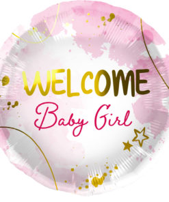 Welcome Baby girl folieballong