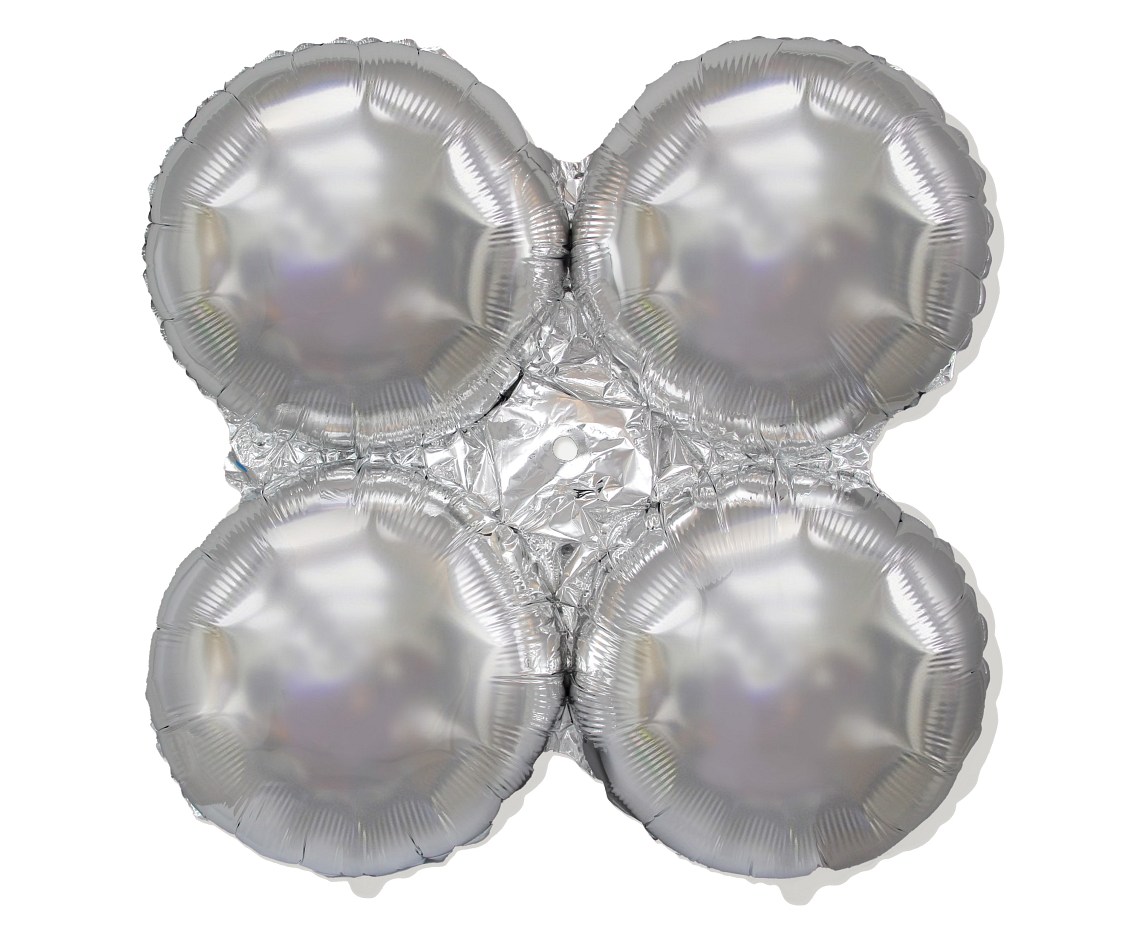 Base til folieballonger sølv