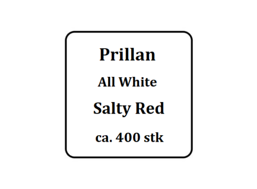 Prillan All White Salty Red S3 (400 stk)
