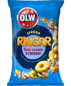 OLW ringar sour cream & onion 85g