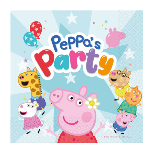 Peppa gris Peppas party servietter 16pk