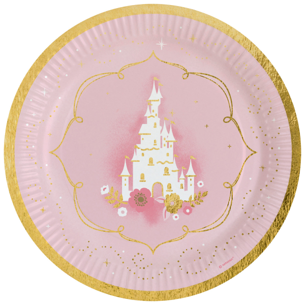 Prinsesse for en dag fat 23cm 8pk