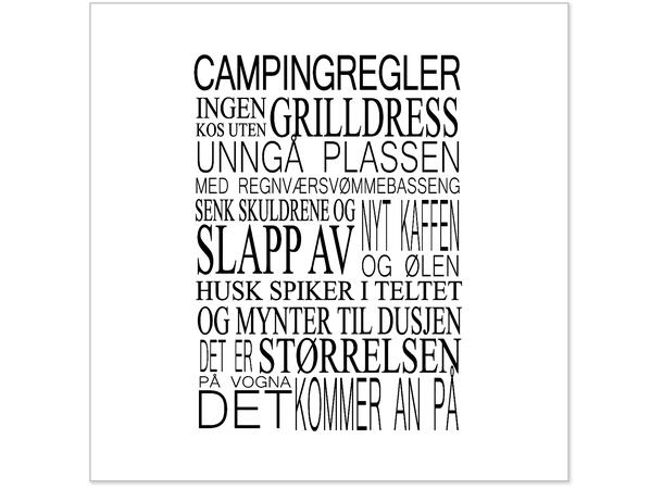 Servietter Campingregler hvit 20pk