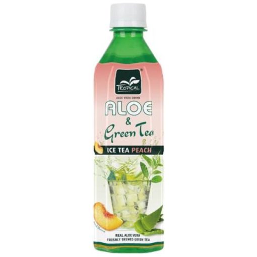 Tropical Aloe Vera Green Tea peach 500ml