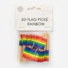 Rainbow flaggpicks 50pk
