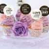 Cupcake toppers Sweet love 6 stk