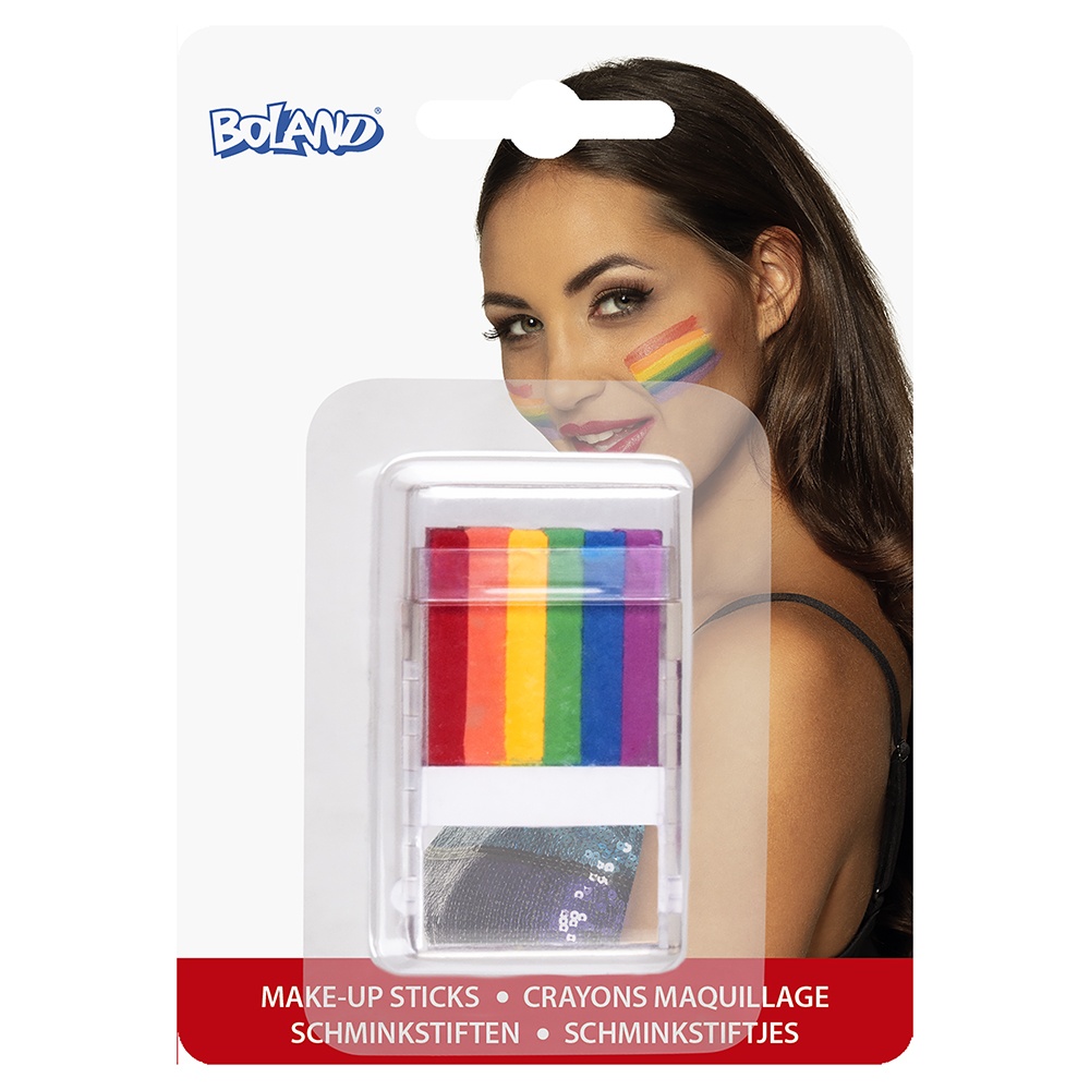 Rainbow make up sticks