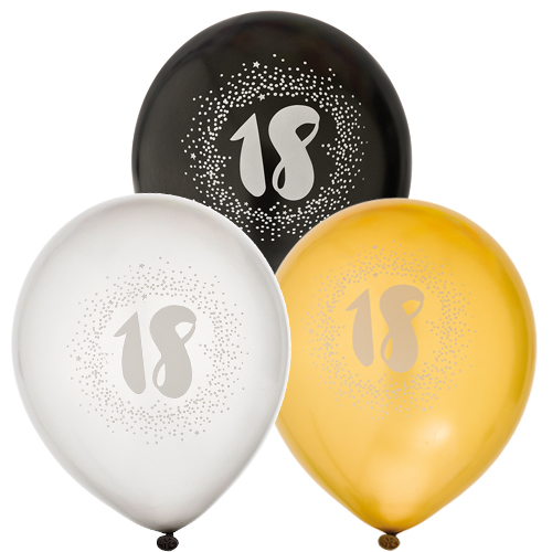 18th birthday ballonger 6pk