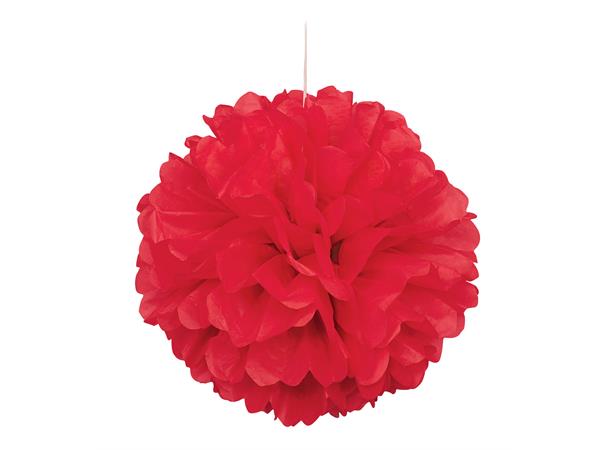 Rød pom-pom 40 cm